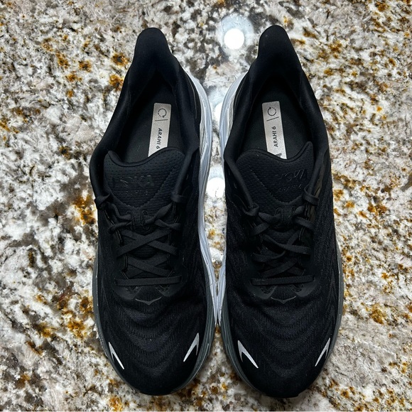 Hoka One One Arahi 6 Running Shoe Black Mens Size 11.5 D - Picture 3 of 8